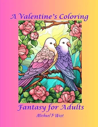 A Valentine's Coloring Fantasy for Adults
